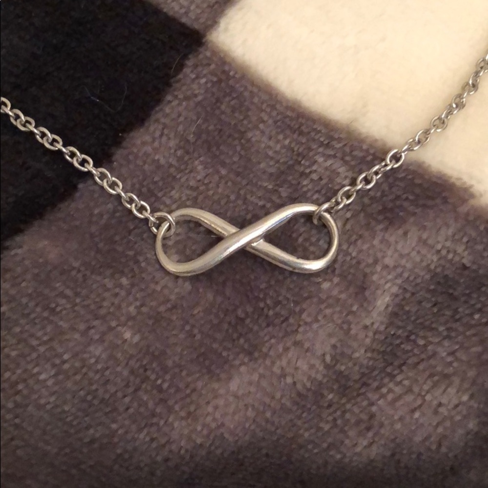 AUTHENTIC SILVER INFINITY NECKLACE